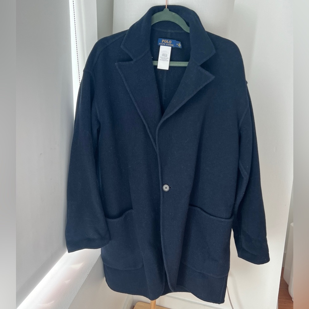 Polo Ralph Lauren Navy Blue Women’s Peacoat in size medium.